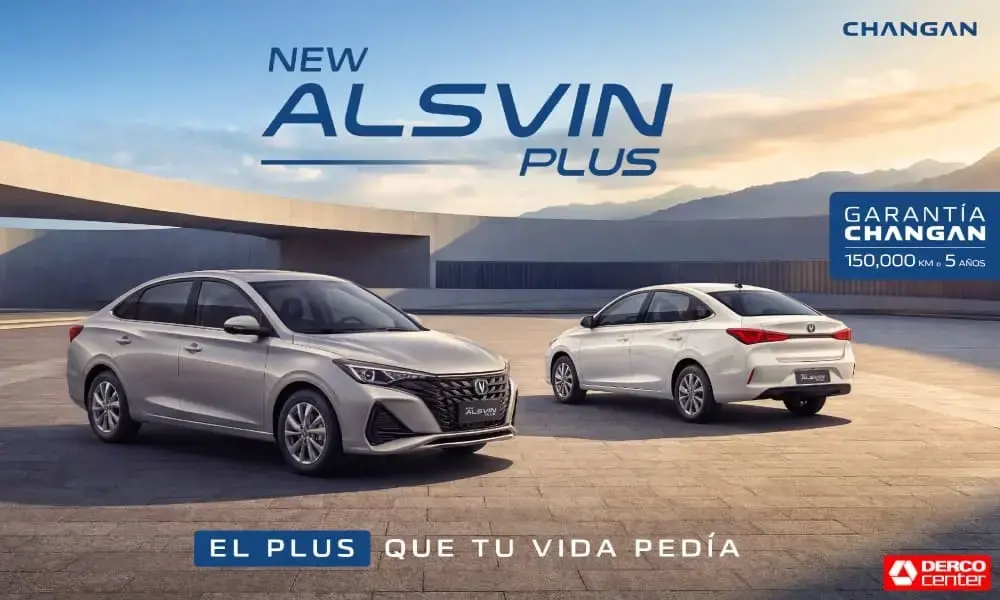 New&nbsp;Alsvin&nbsp;Plus&nbsp;con garantía Changan, Derco.